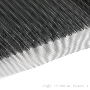 Polyester pleated insect screen